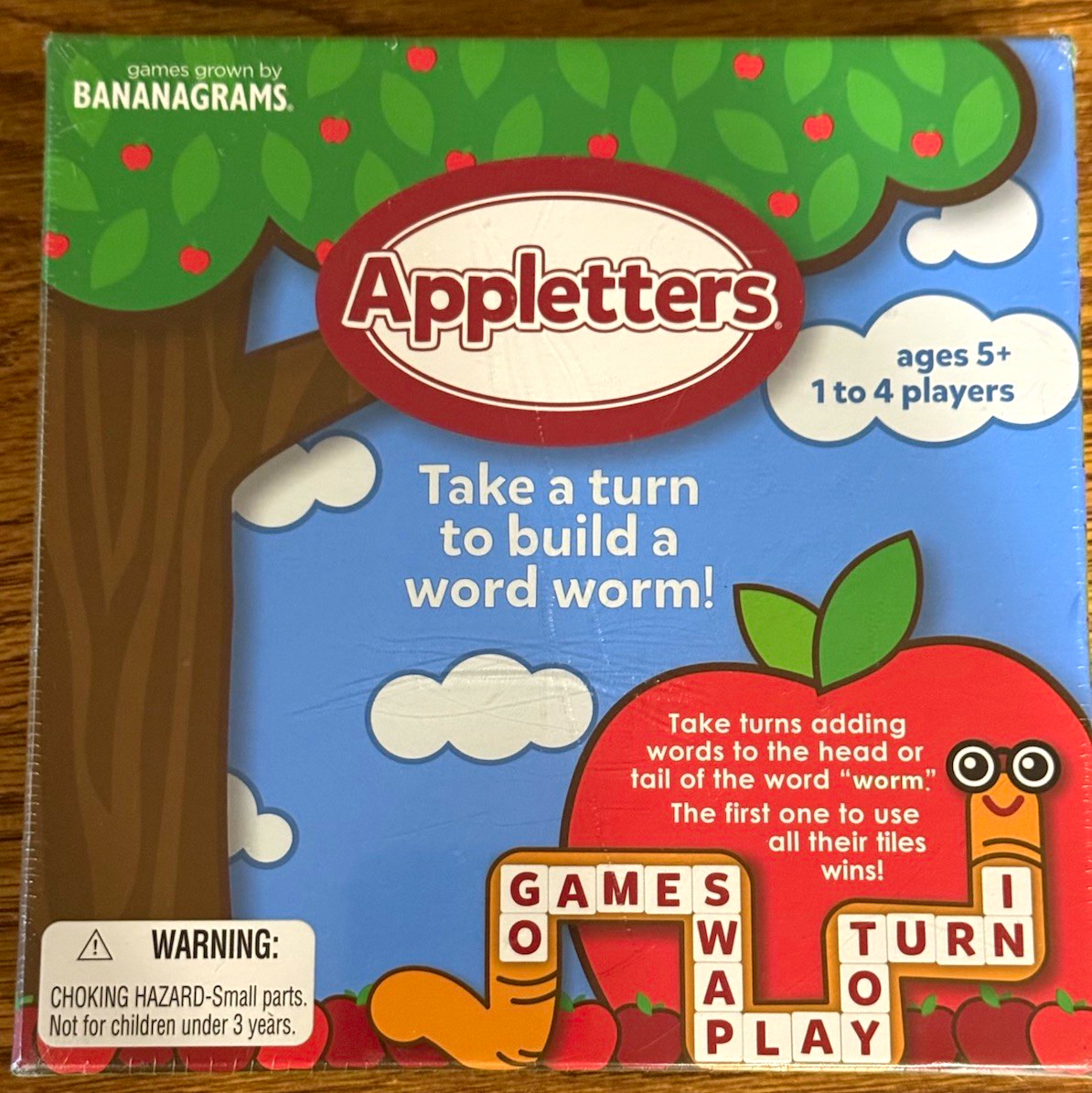 Bananagrams Appletters Educational Word Game 1-4 Players Ages 5+ Complete