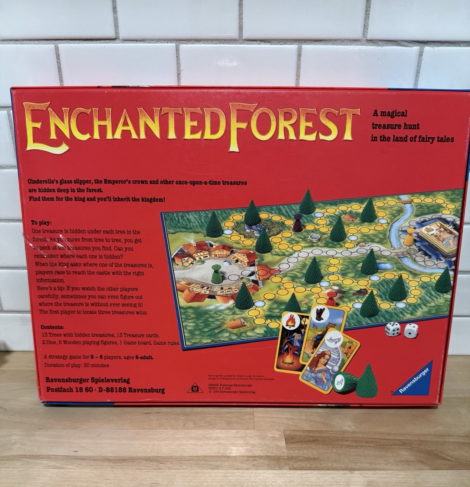 ENCHANTED FOREST Board Game – 100% Complete – Ravensburger 1994 Perfect Cond