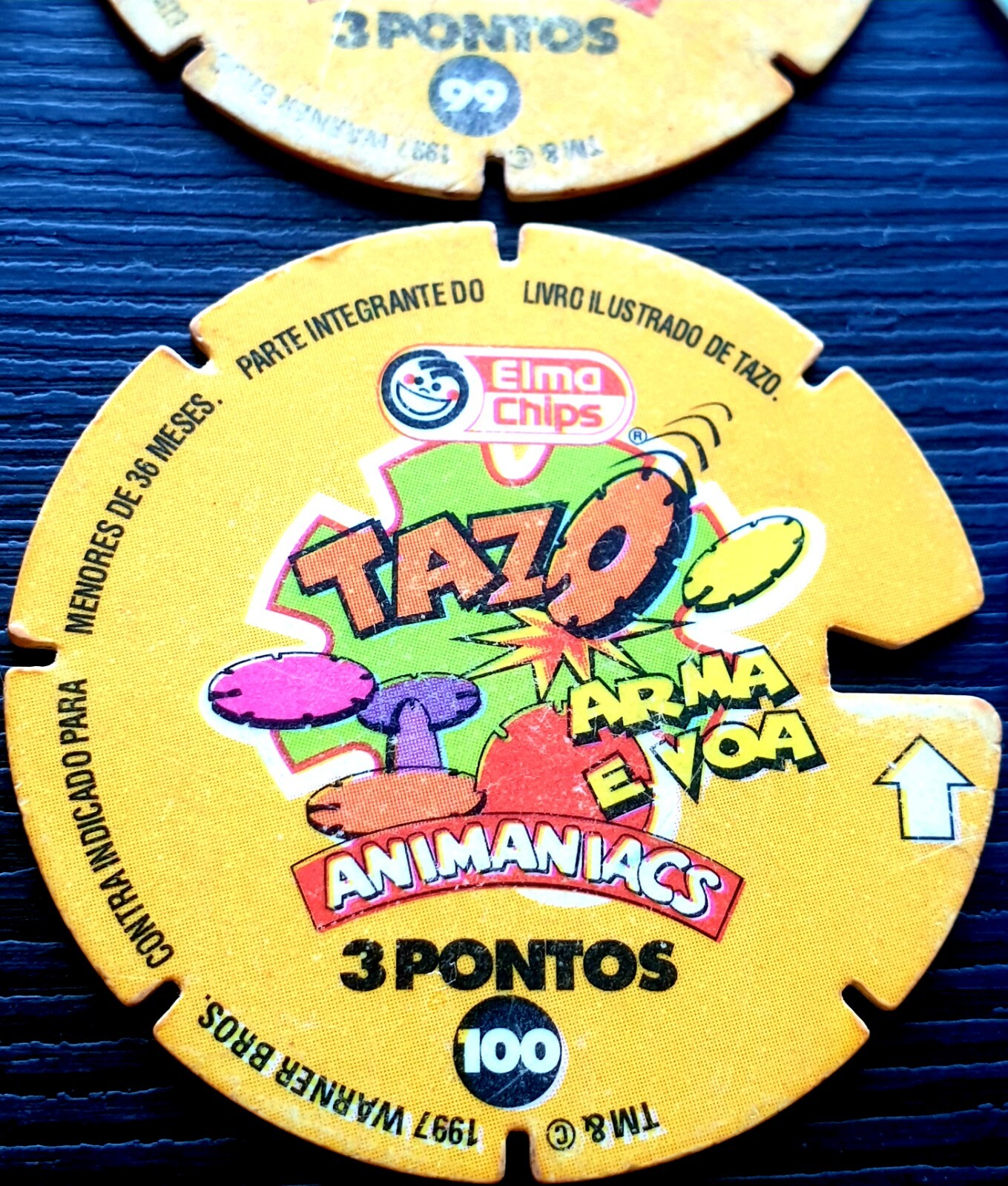 Animaniacs Tazos – Complete Set 1 to 60 Pogs *RARE* $10 / Tazo – Elma Chips 1997