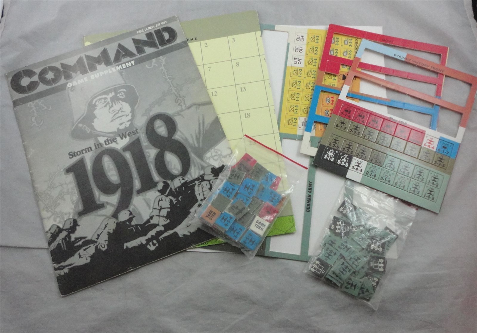 Command Magazine Issue No. 16 Storm in the West 1918 War Game w/1919 Game Only