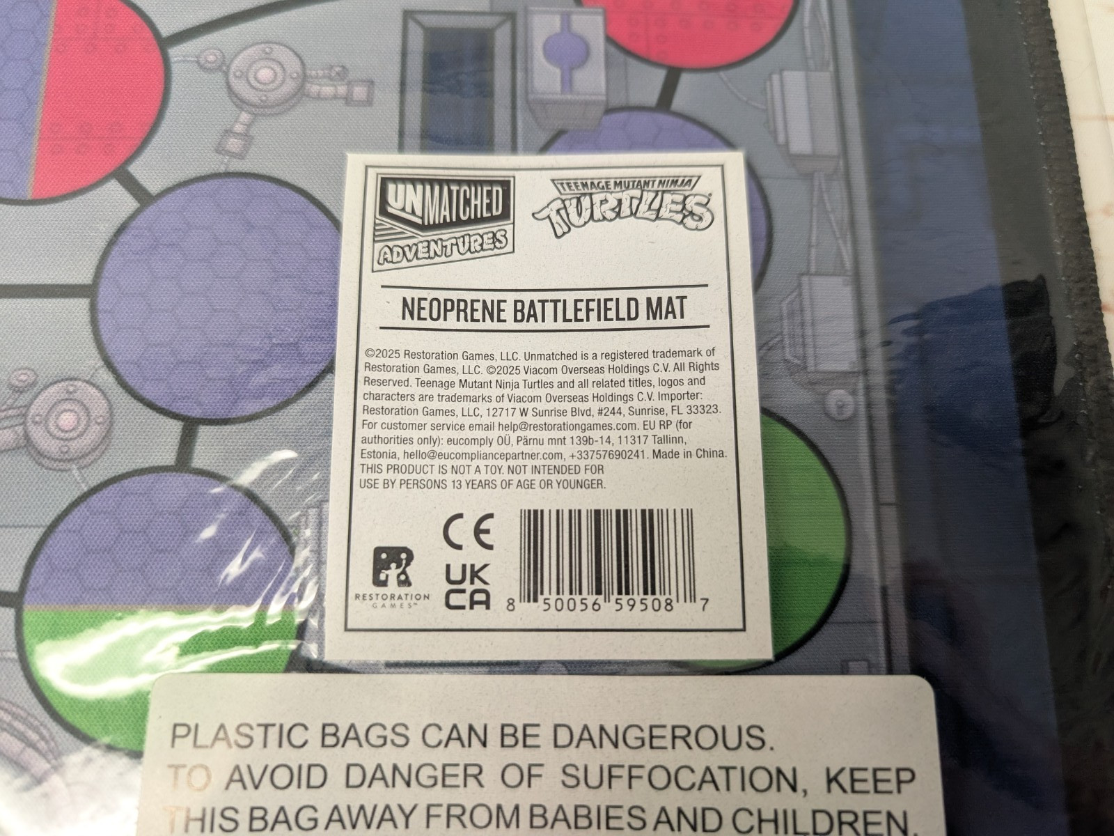 Unmatched Adventures Teenage Mutant Ninja Turtles Neoprene Battlefield Playmat
