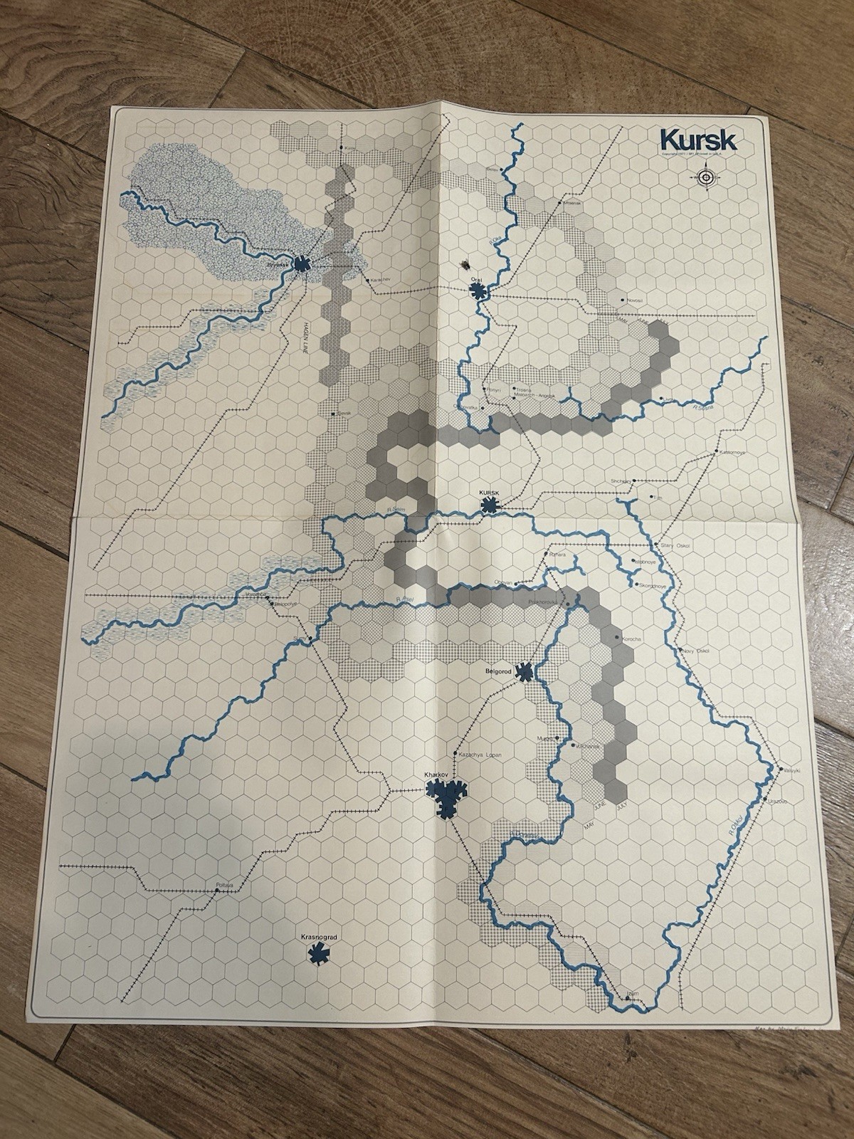 SPI Kursk Operation Zitadelle 4 July 1943 War Board Game Complete Vintage 2P