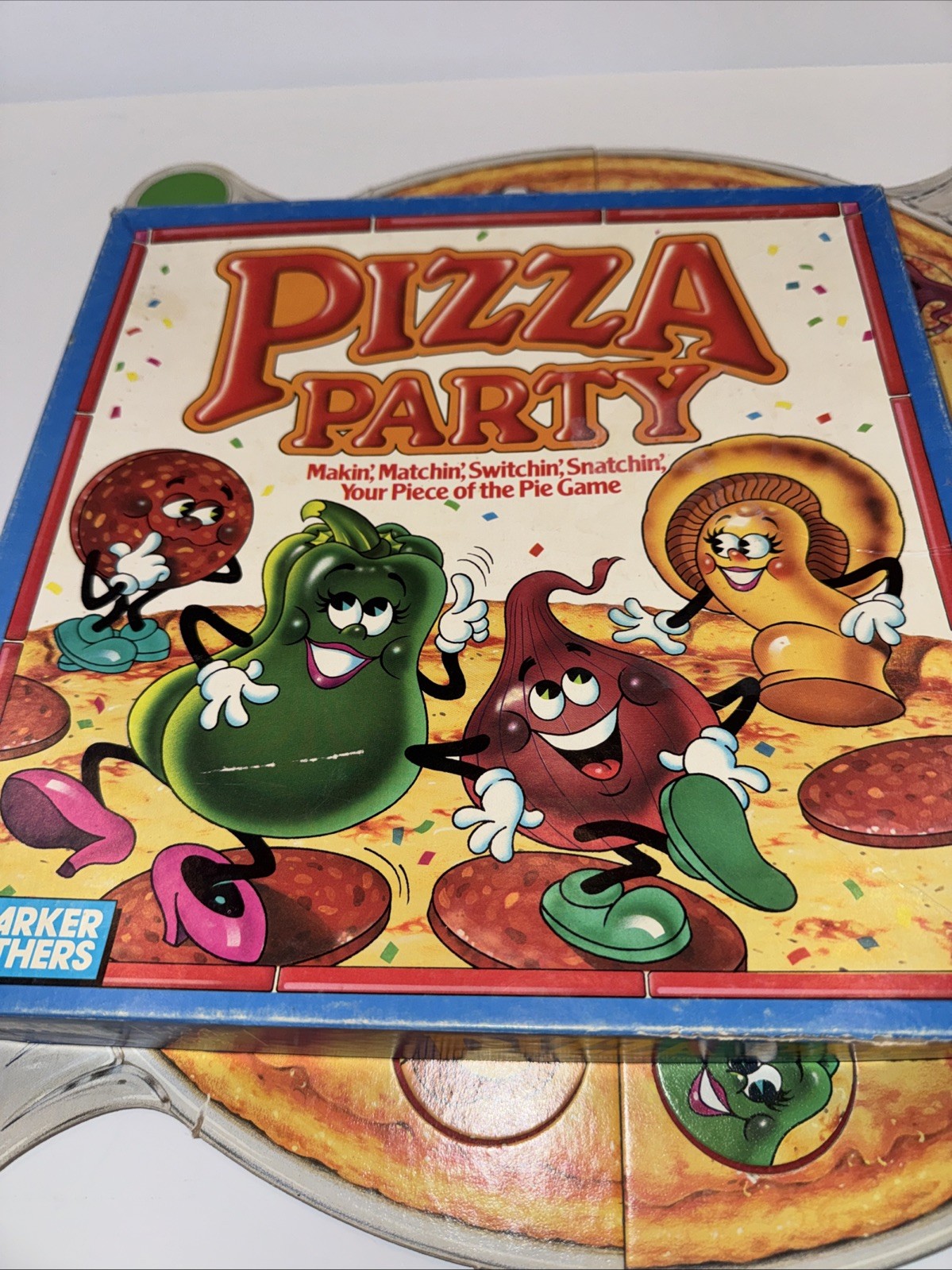 Vintage Pizza Party Matching Game Parker Brothers 1987 Incomplete Replacements