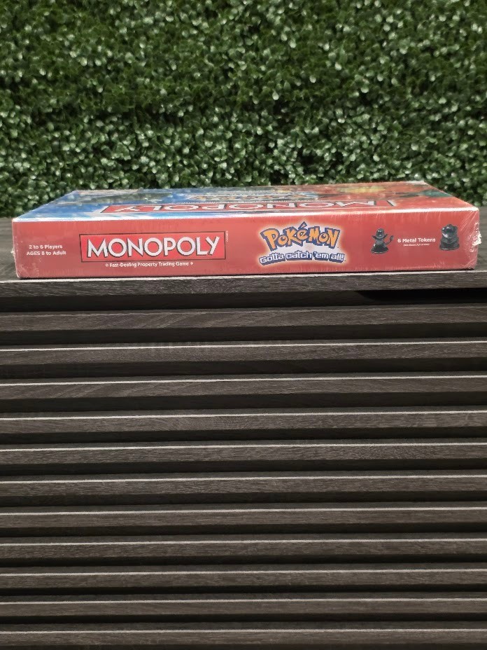 Monopoly Pokemon Kanto Edition Board Game with 6 Metal Tokens – New Sealed