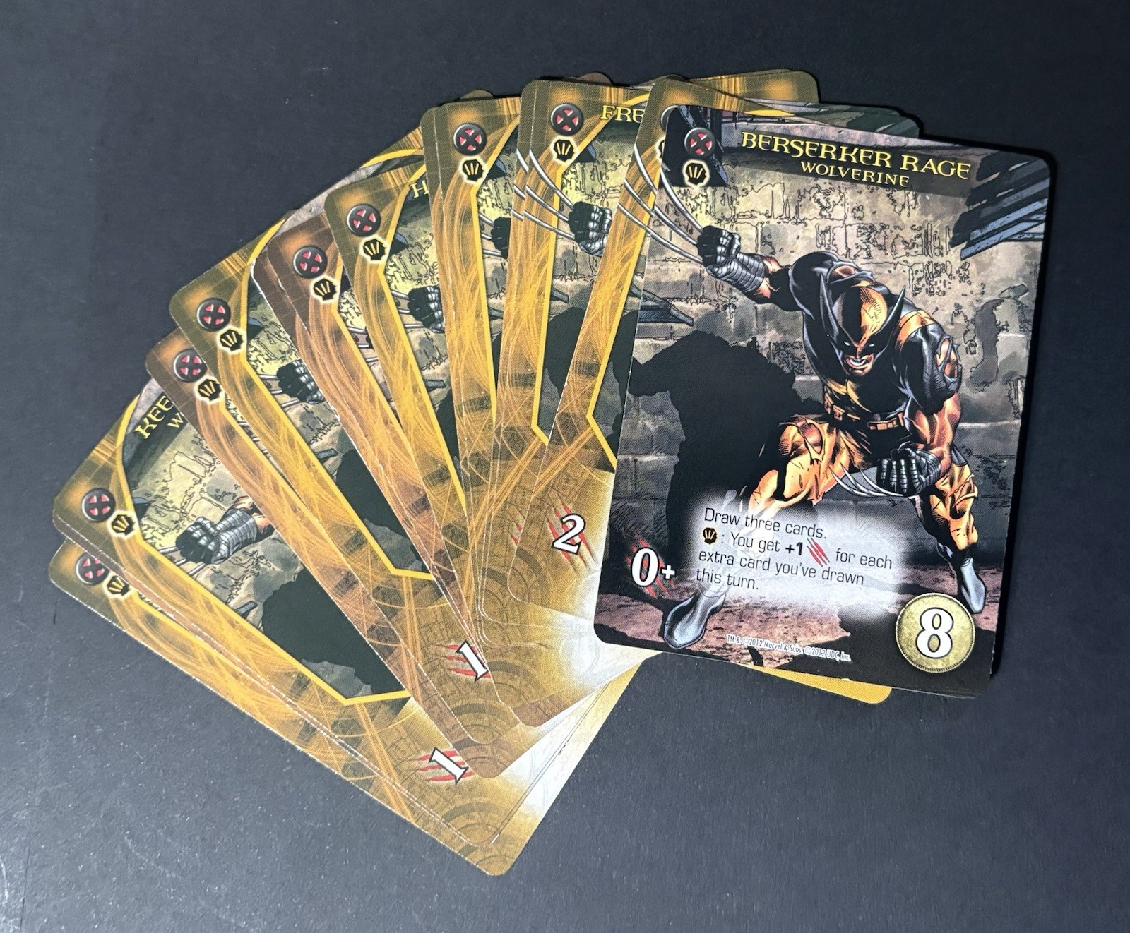 2012 Legendary Marvel Deck Building Game Replacement 14 Wolverine Cards
