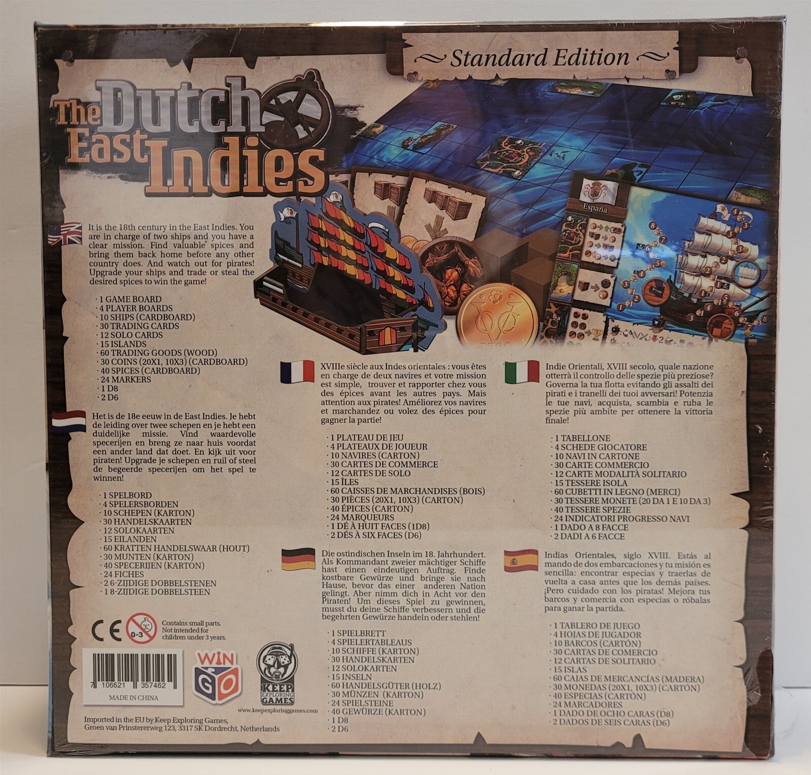 NEW – Keep Exploring Games THE DUTCH EAST INDIES Board Game Standard Edition