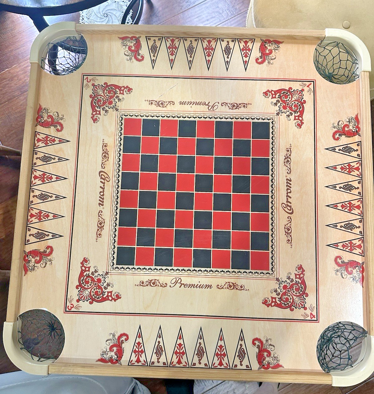 Vintage 2014 Carrom Double Sided Premium Model 100 Game Board.