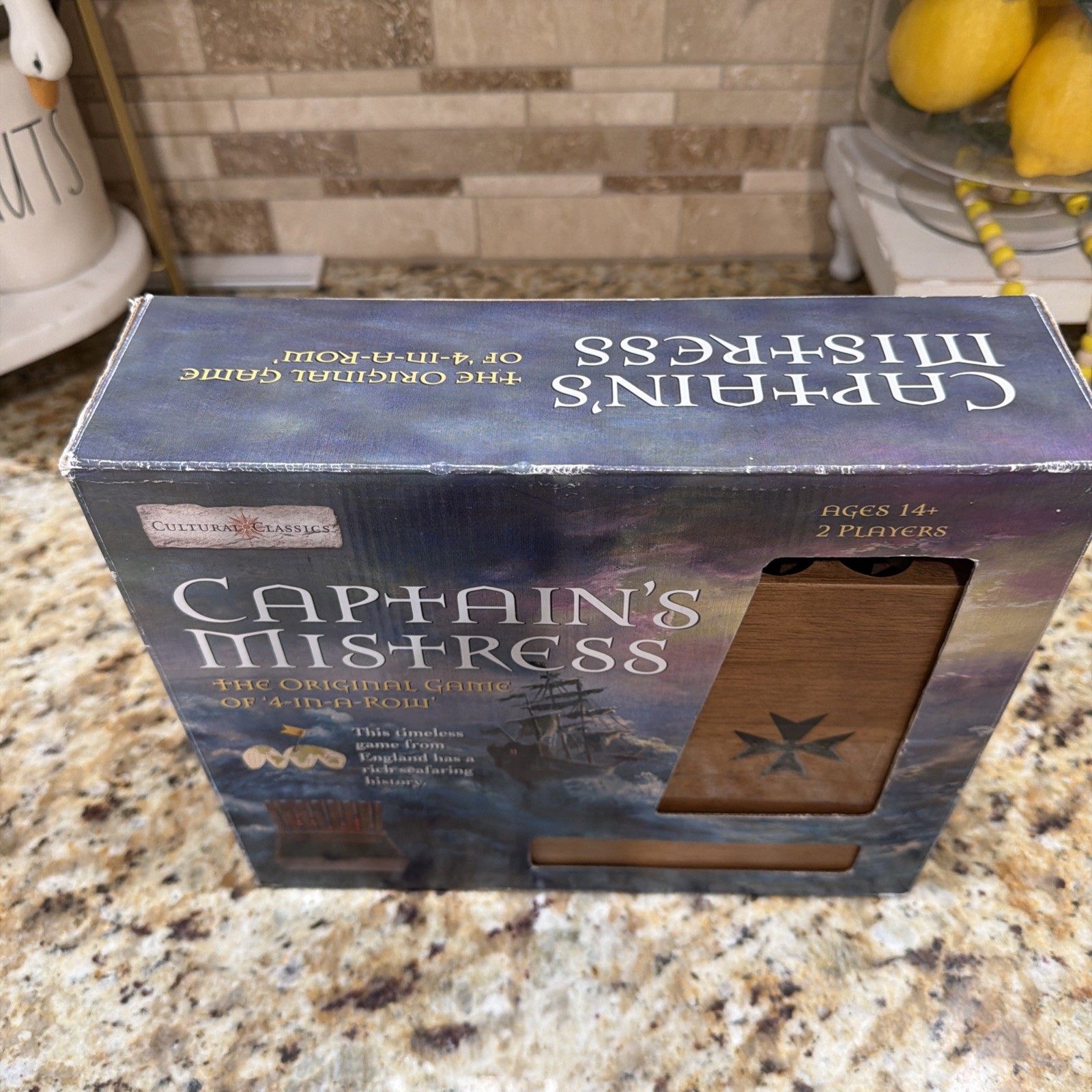 CAPTAIN’S MISTRESS WOOD ORIGINAL 4 IN A ROW GAME CULTURAL CLASSICS PLEASE READ