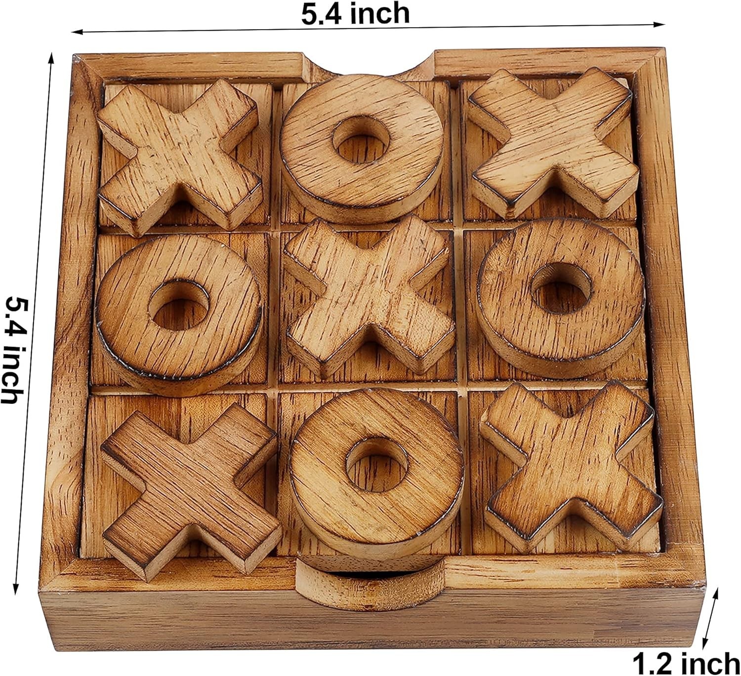 Glintoper Tic Tac Toe & 4 in a Row Tables Game Set, Classic Board Games