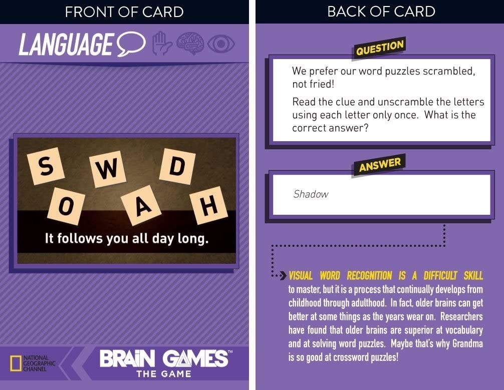 Brain Games The Game Based on the Emmy Nominated National Geographic Channel
