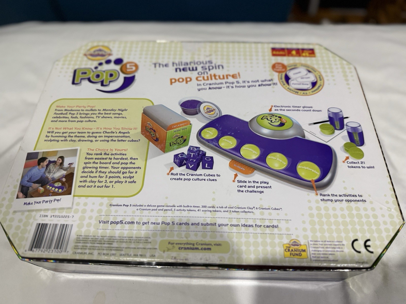 Cranium Pop 5 Adult Pop Culture Trivia Console Board Game ~ Updated Fav Game!