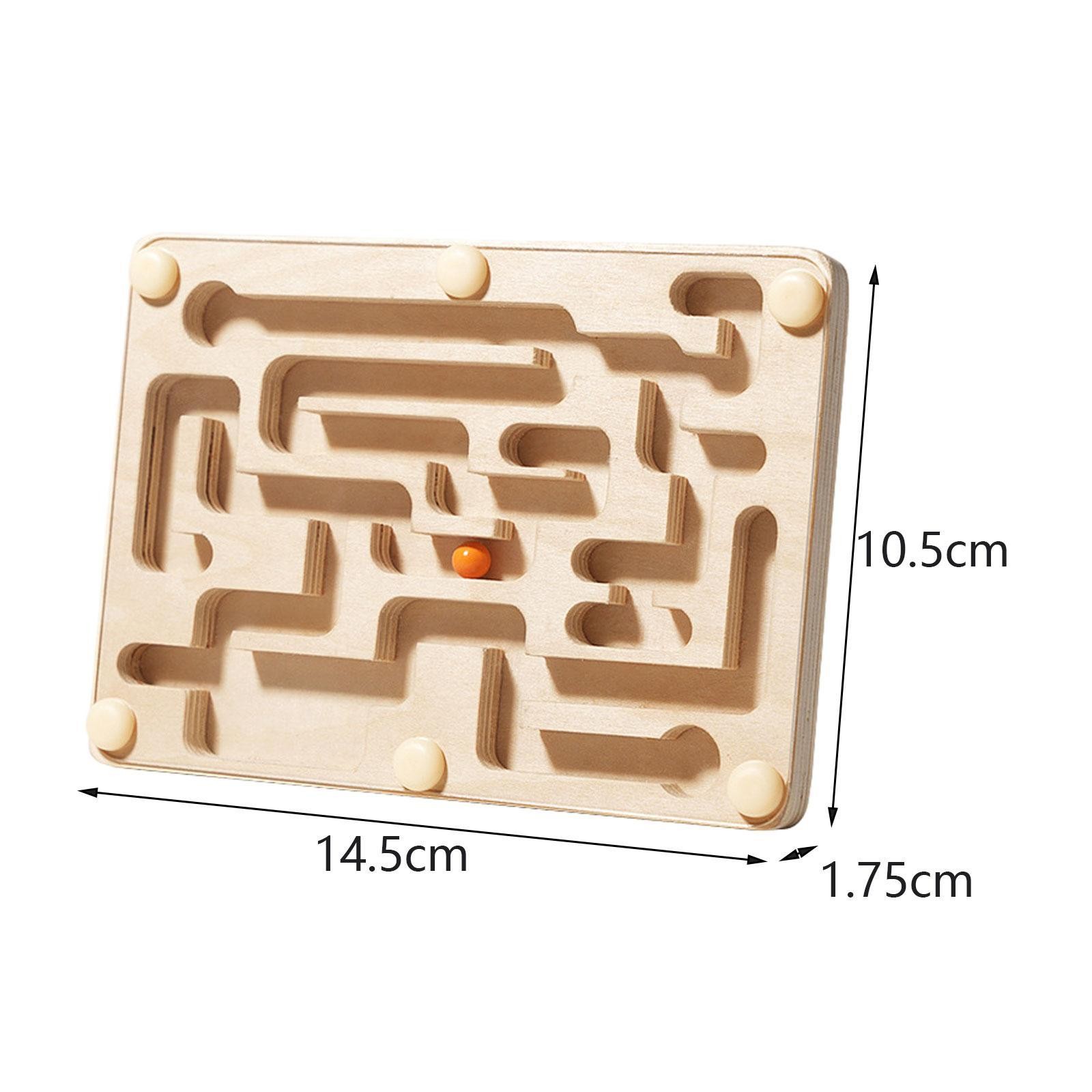 Marble Maze Labyrinth Board Game Preschool Traditional Game Balance Educational