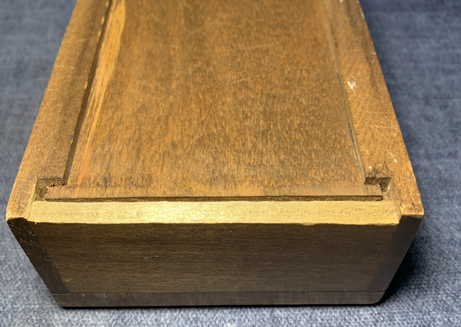 Vintage Game set of 28 Dominoes, Cribbage and Playing Cards In Walnut Case