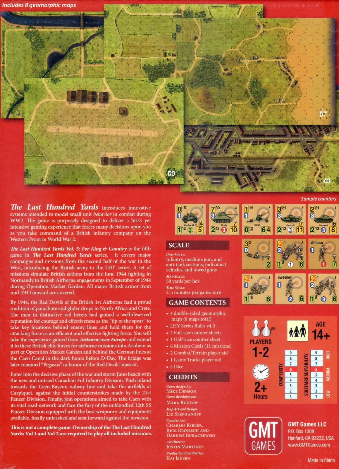 The Last Hundred Yards Volume 5: For King & Country war game New shrink-wrap GMT