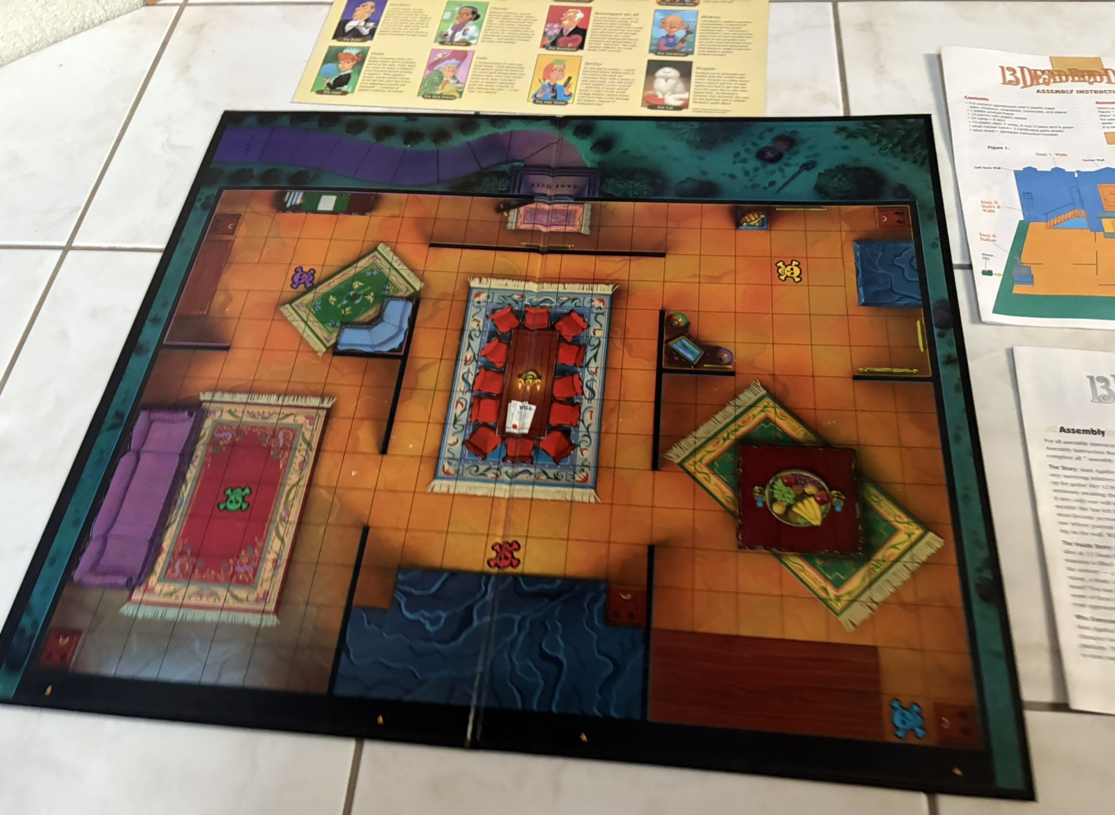 13 Dead End Drive Board Game Milton Bradley -Family Game Night Kids & Adults