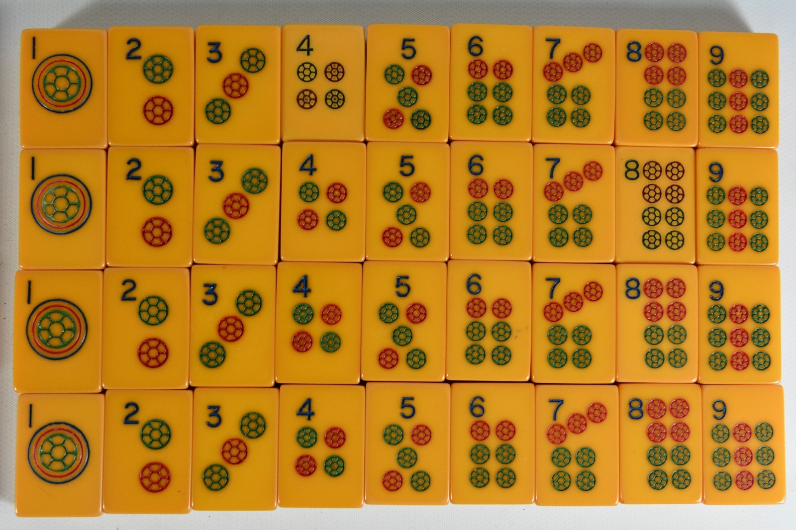 Fine OLD 156 Tile Chinese Mahjong Game Bakelite Butterscotch Mah Jongg Rack Case