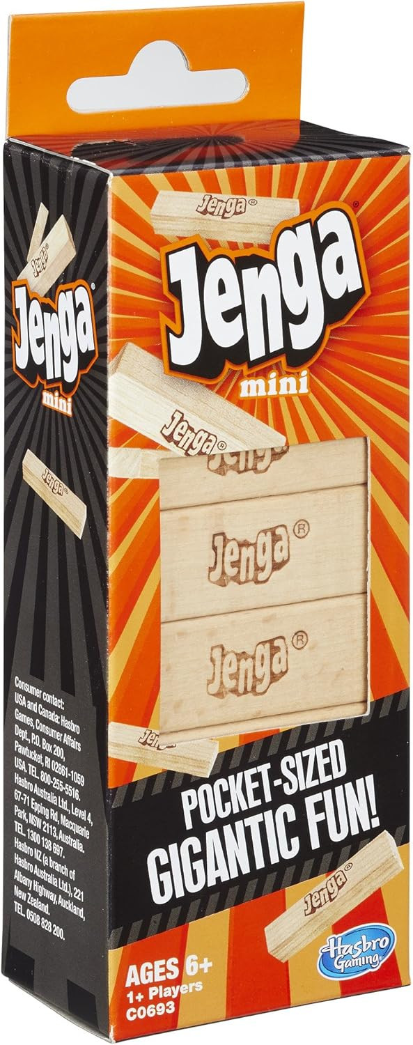 Jenga Mini Game Ages 6 And Up Hasbro Travel Size New