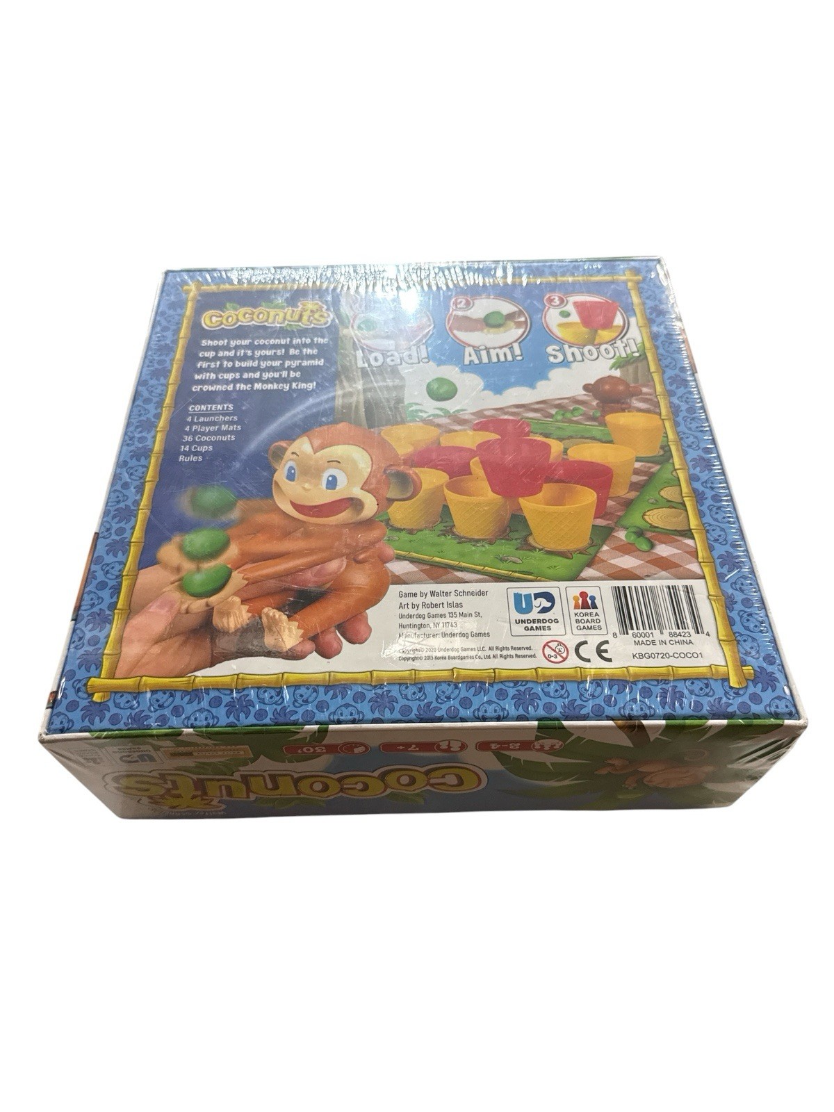 Coconuts Board Game Underdog Games 2020 2-4 Plyrs, Ages 7+