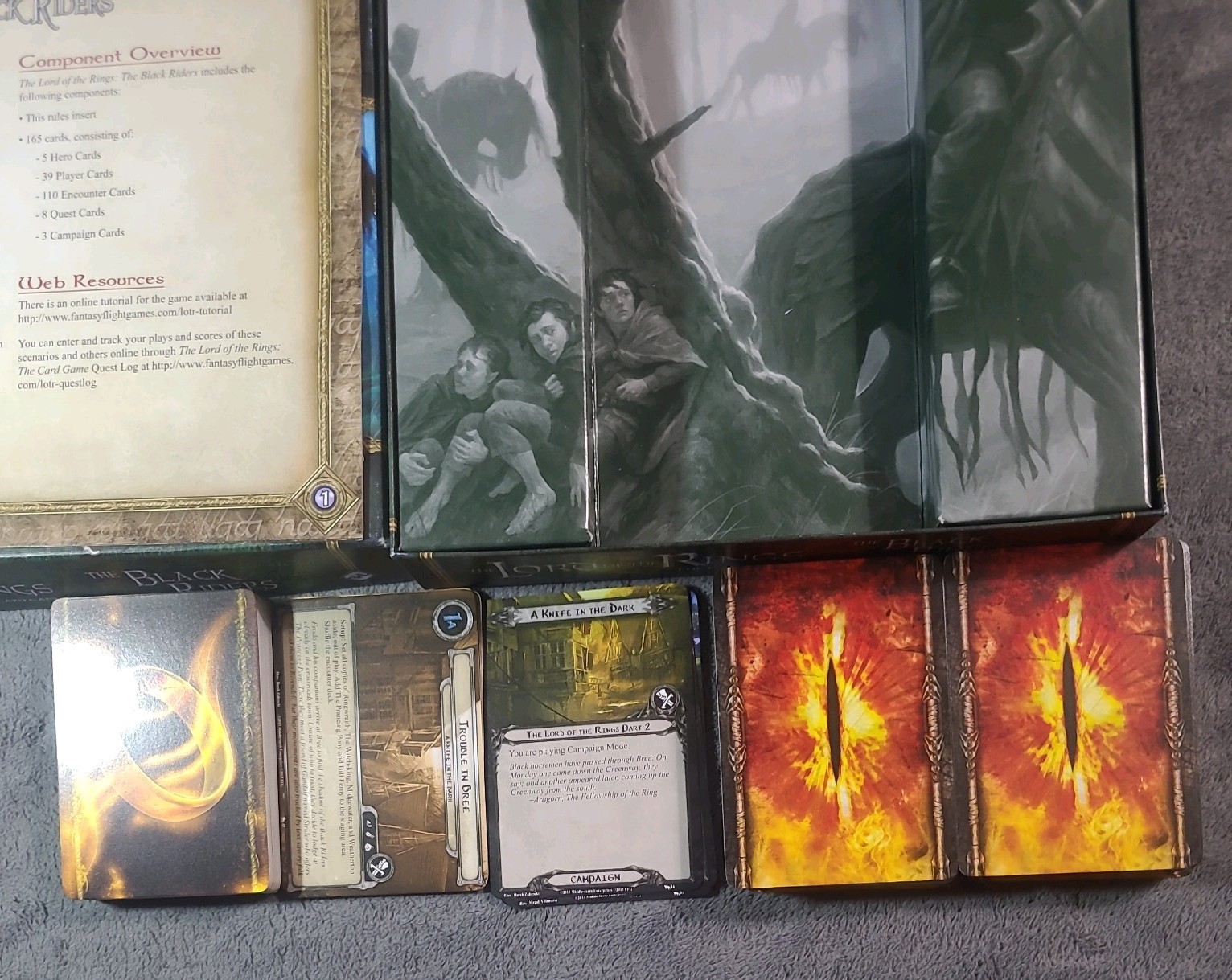 Lord of the Rings the Card Game – The Black Riders Saga LCG – MINT – COMPLETE