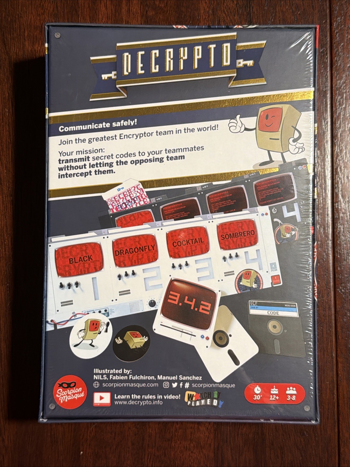 Decrypto – Team Code-Breaking Party Game by Le Scorpion Masqué – NEW & SEALED