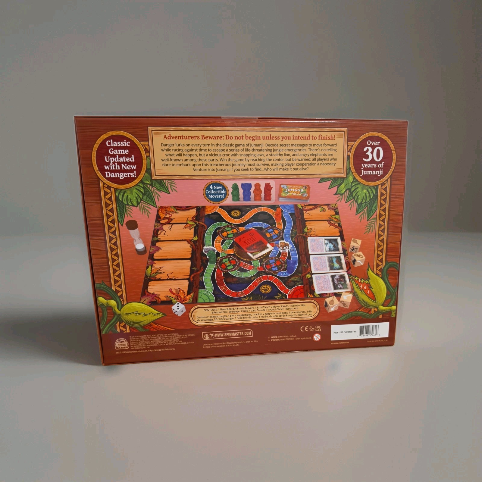 JUMANJI Board Game Cardinal New Never Played 2017