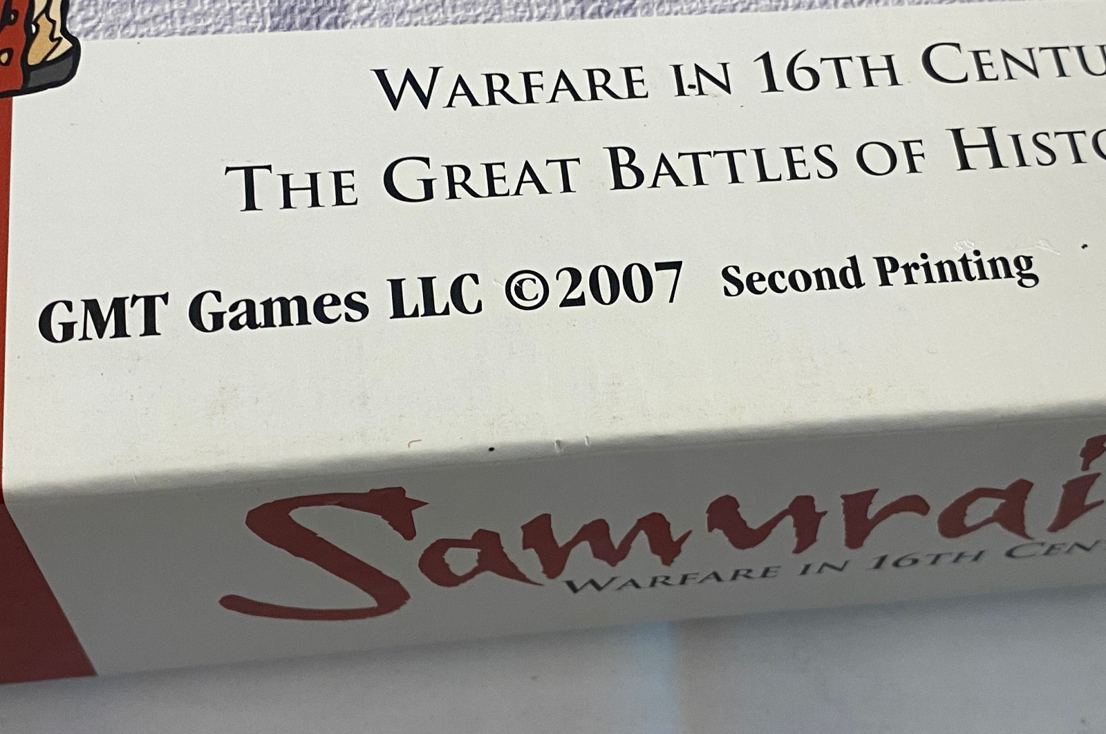 SAMURAI 2ND ED: WARFARE IN 16TH CENTURY JAPAN BOARD GAME 2007 GMT 9601-07
