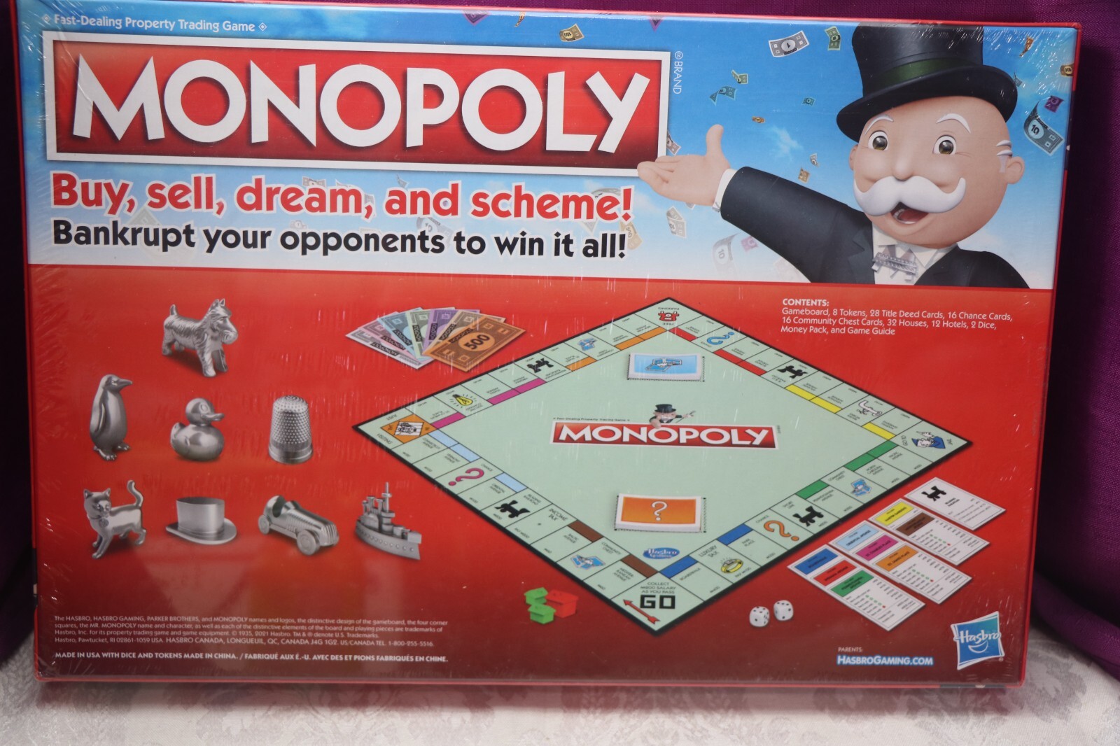 Hasbro Monopoly Token Vote Edition Board Game NEW SEALED