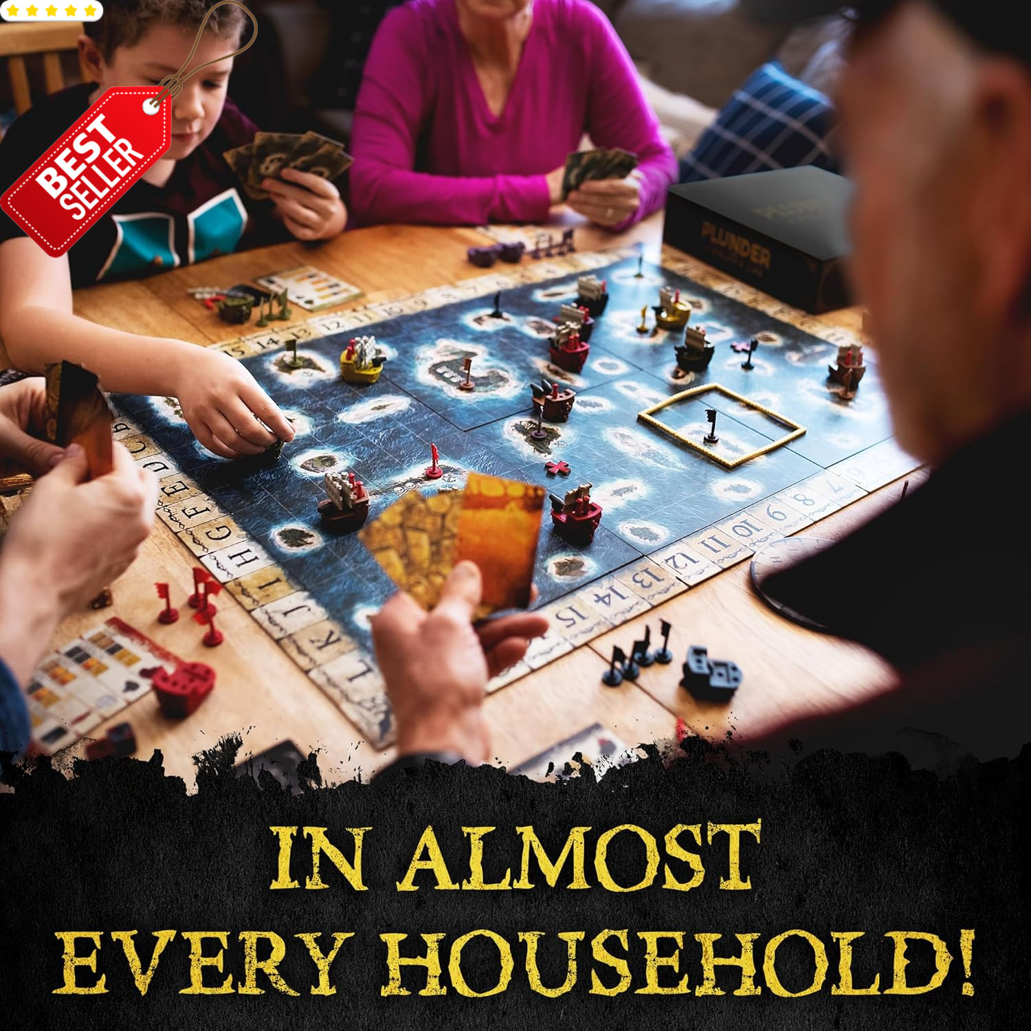 Plunder A Pirate’s Life Strategy Board Game Adults Kids Family Game Night – US