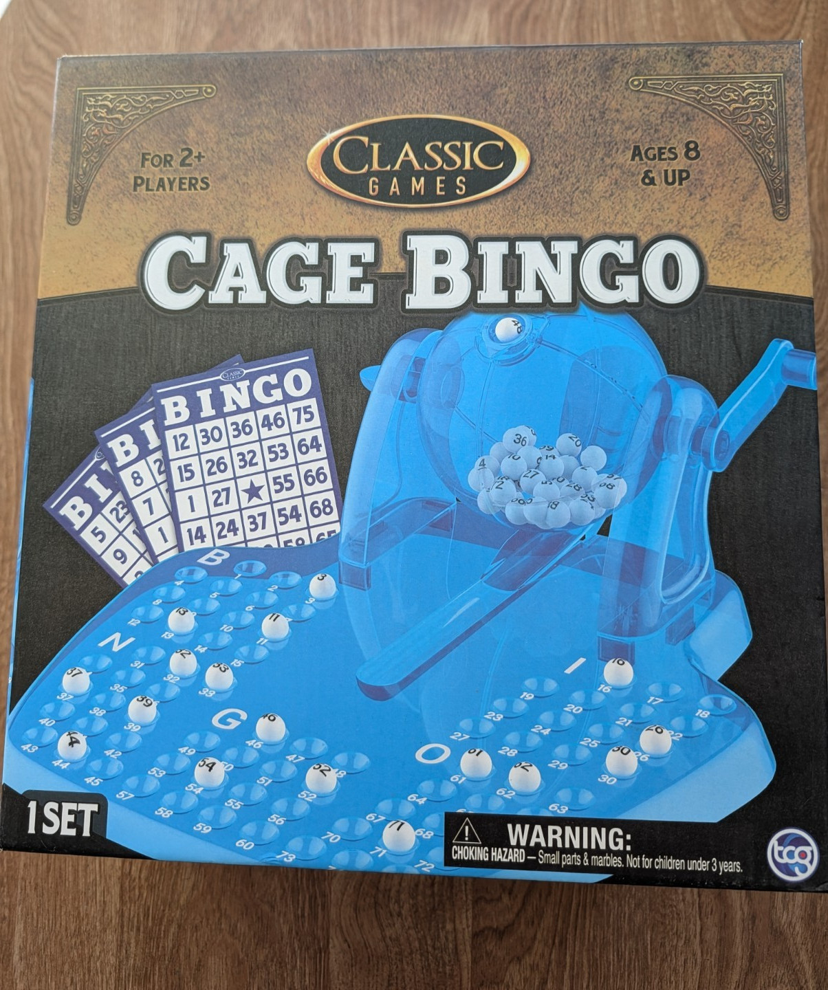 Classic Games Bingo Set Ages 8 + Rolling Cage Ball Selector New Sealed Box