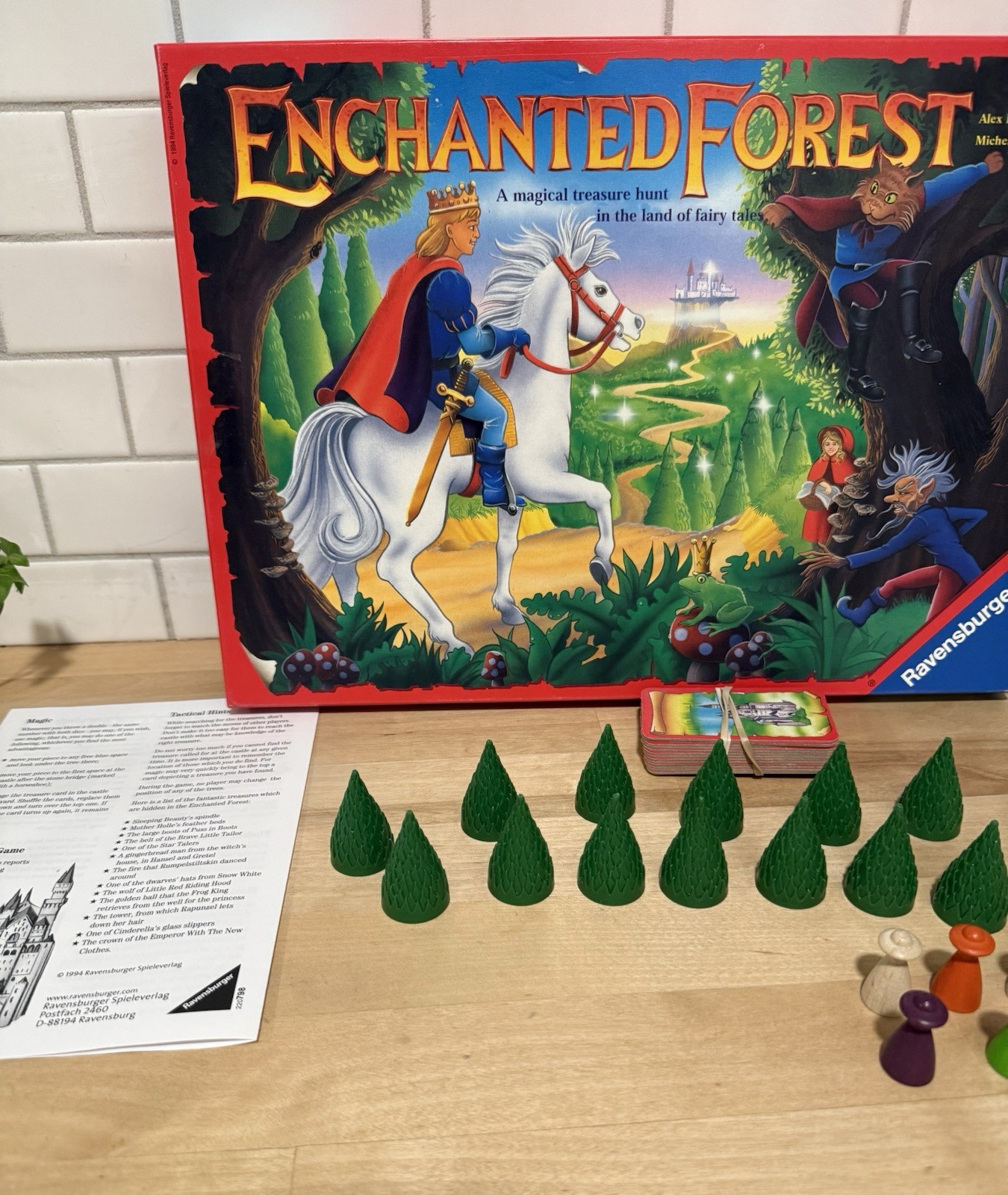 ENCHANTED FOREST Board Game – 100% Complete – Ravensburger 1994 Perfect Cond