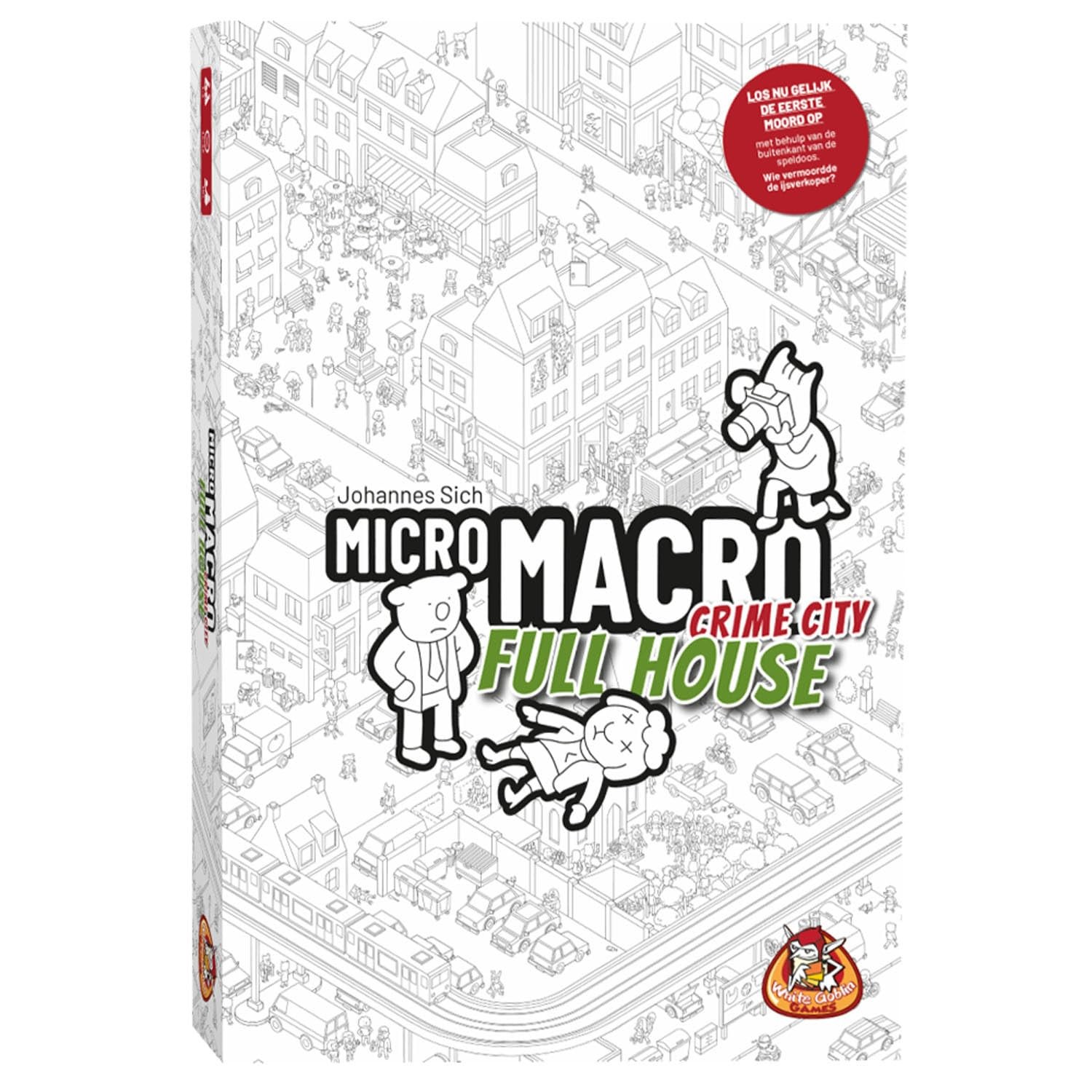 White Goblin Games Micromakro: Crime City – Full House- Kartenspiel/Koop-Spiel –