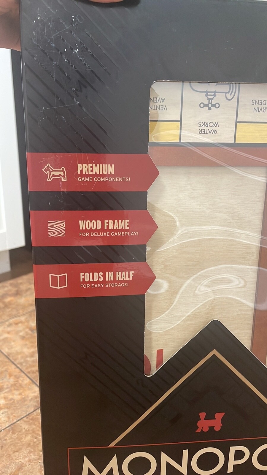 Brand New MONOPOLY GRAND Luxury Edition Folding Wood Board Rare Gift! SEALED