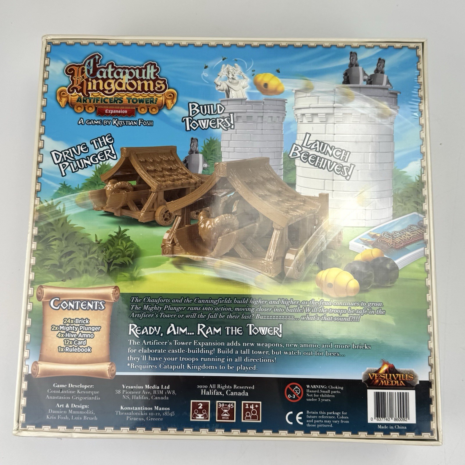 Catapult Kingdoms Kickstarter Bundle With Expansions Artificers & Seige – AS IS
