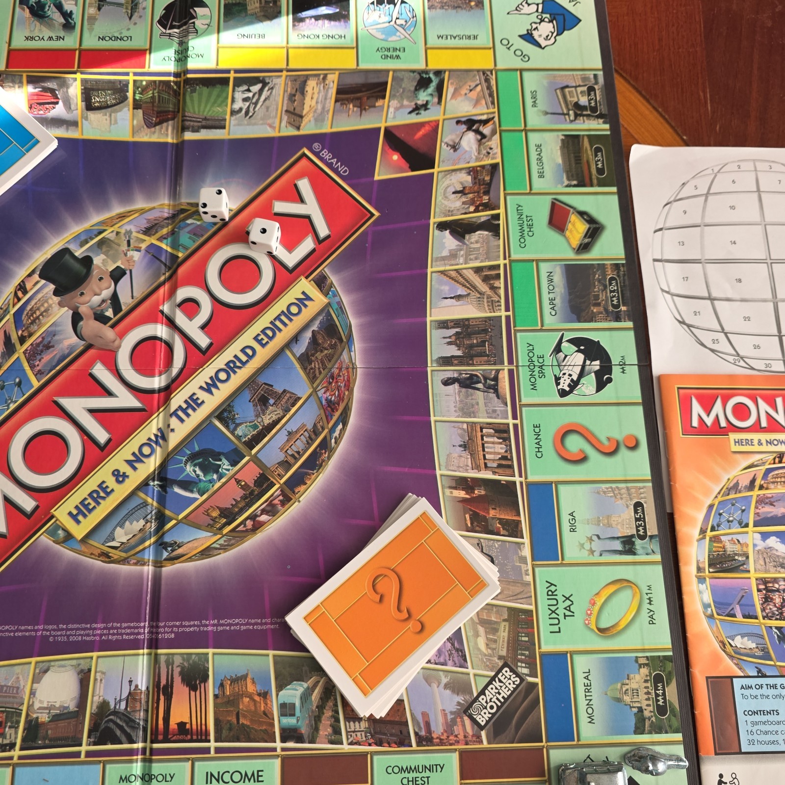 Monopoly Here and Now World Edition COMPLETE Unit Works Parker Brothers 2008