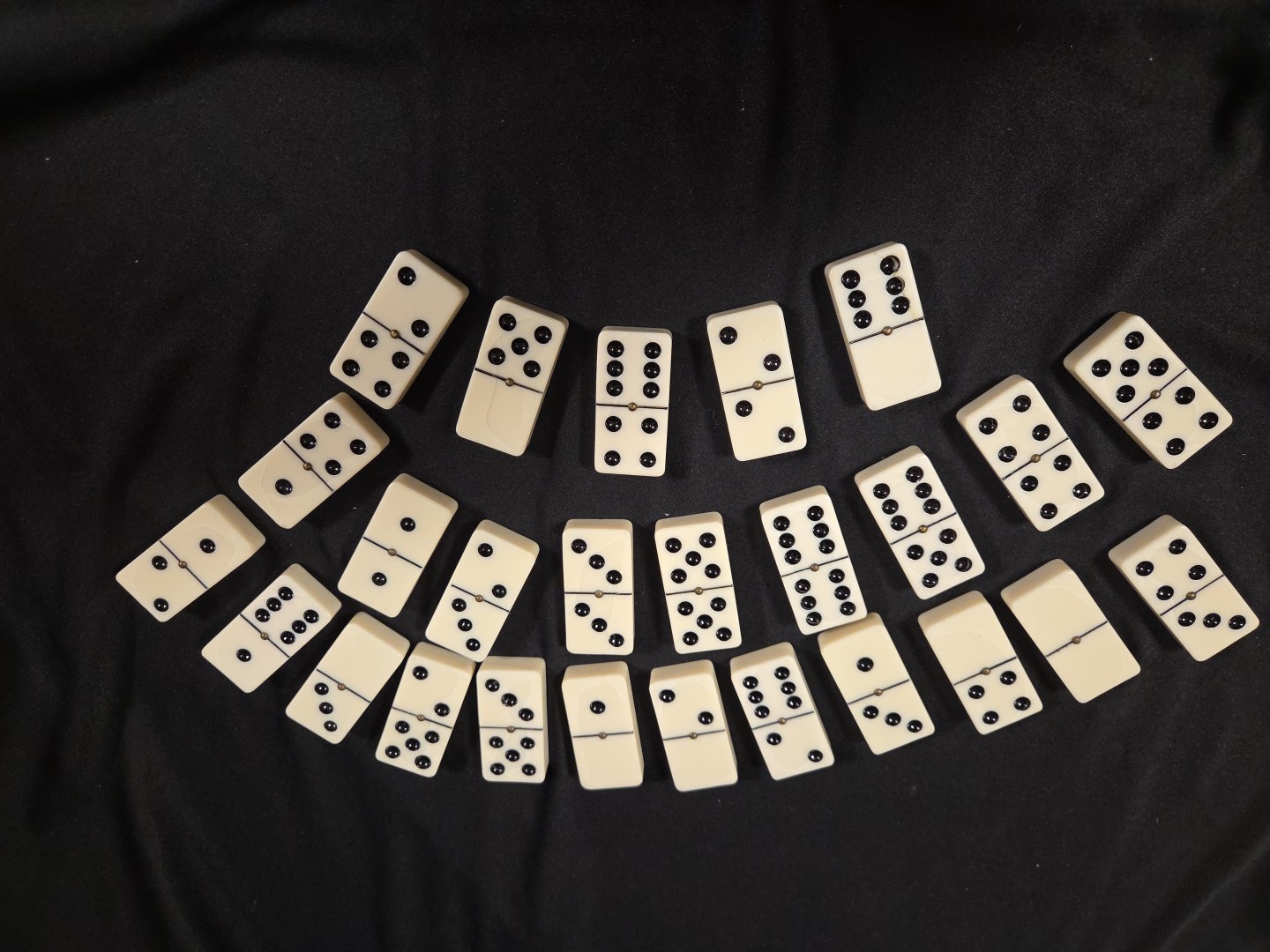 Dominoes 26 Pieces Double-Six Ivory Domino Tiles Set Classic Numbers Incomplete