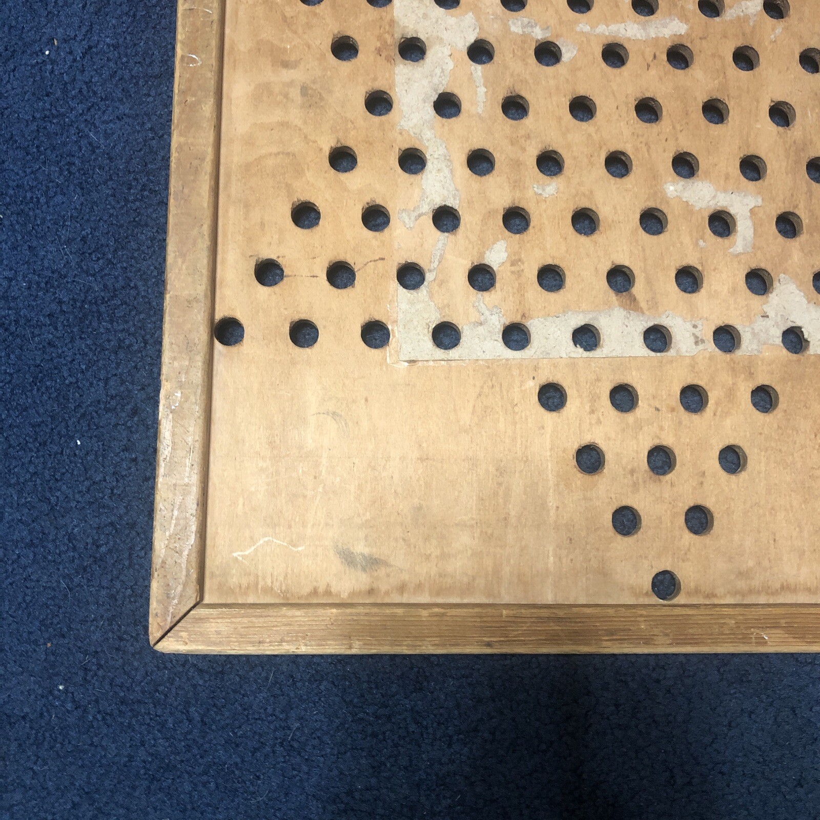 Hop Ching Chinese Checkers Board 16×18 Made in USA 1928 All Wood No. 2739