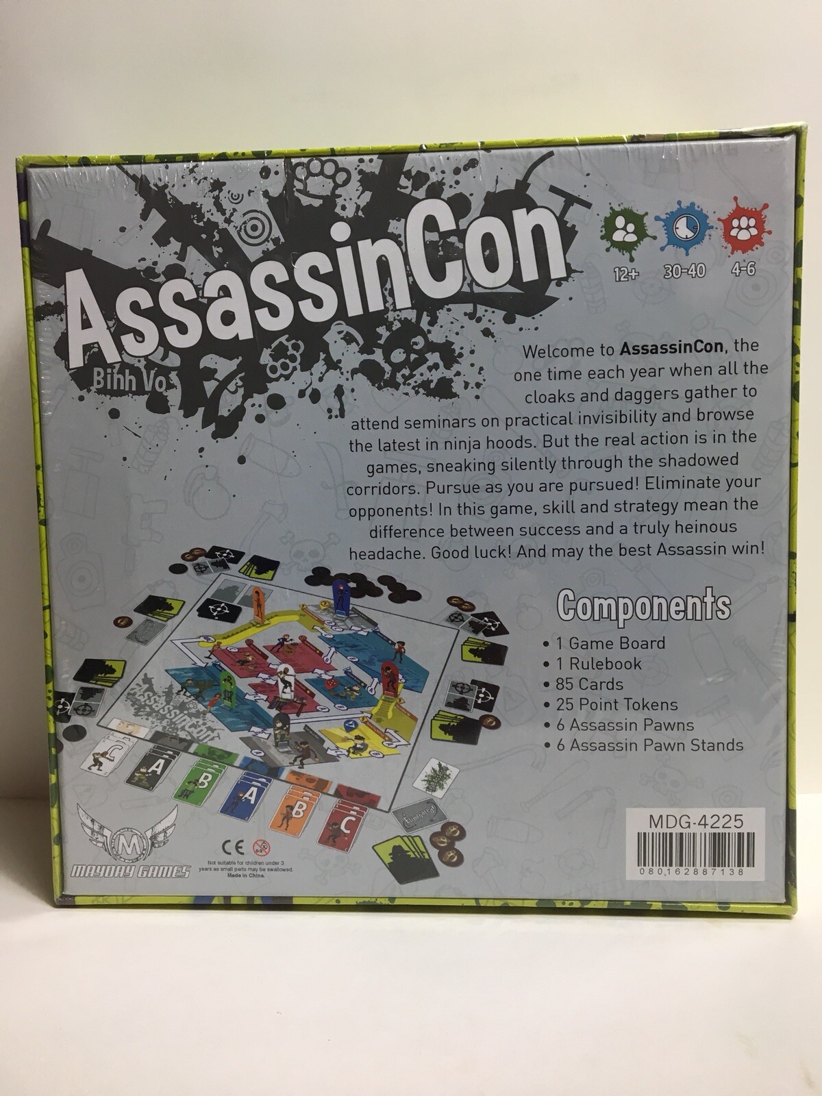 Mayday Games AssassinCon Cloak And Dagger Board Game Strategy Skill