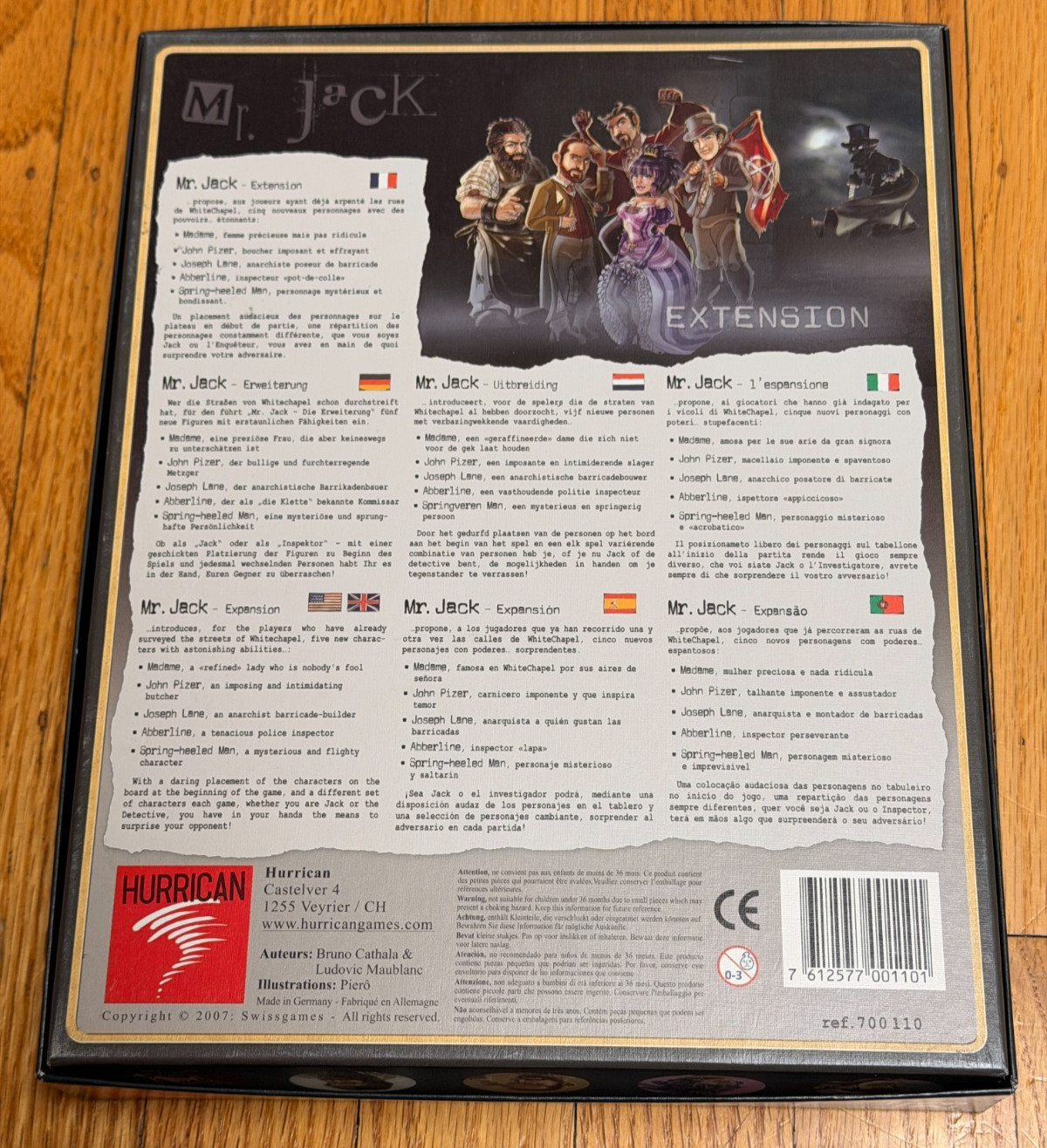 Mr. Jack Extension Board Game (2007 Version Expansion) – 100% Complete