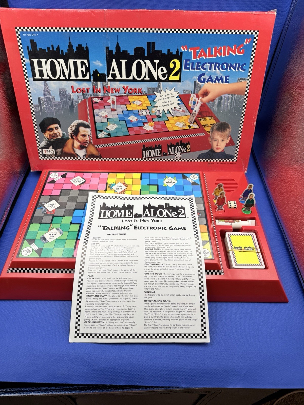Home Alone 2 Lost In New York Electronic Talking Board Game 1992 (tested)