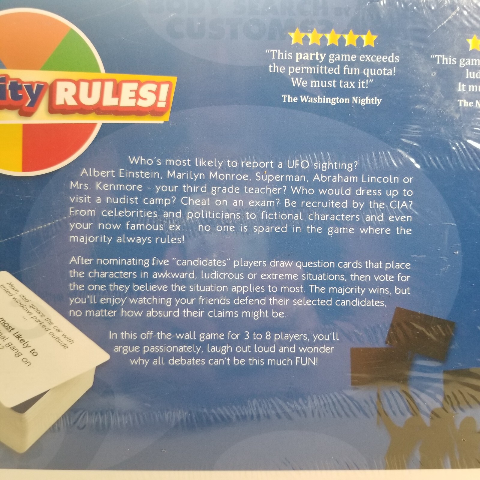 Majority Rules Board Game 2013 Game of the Year Edgy Questions Hilarious Debates