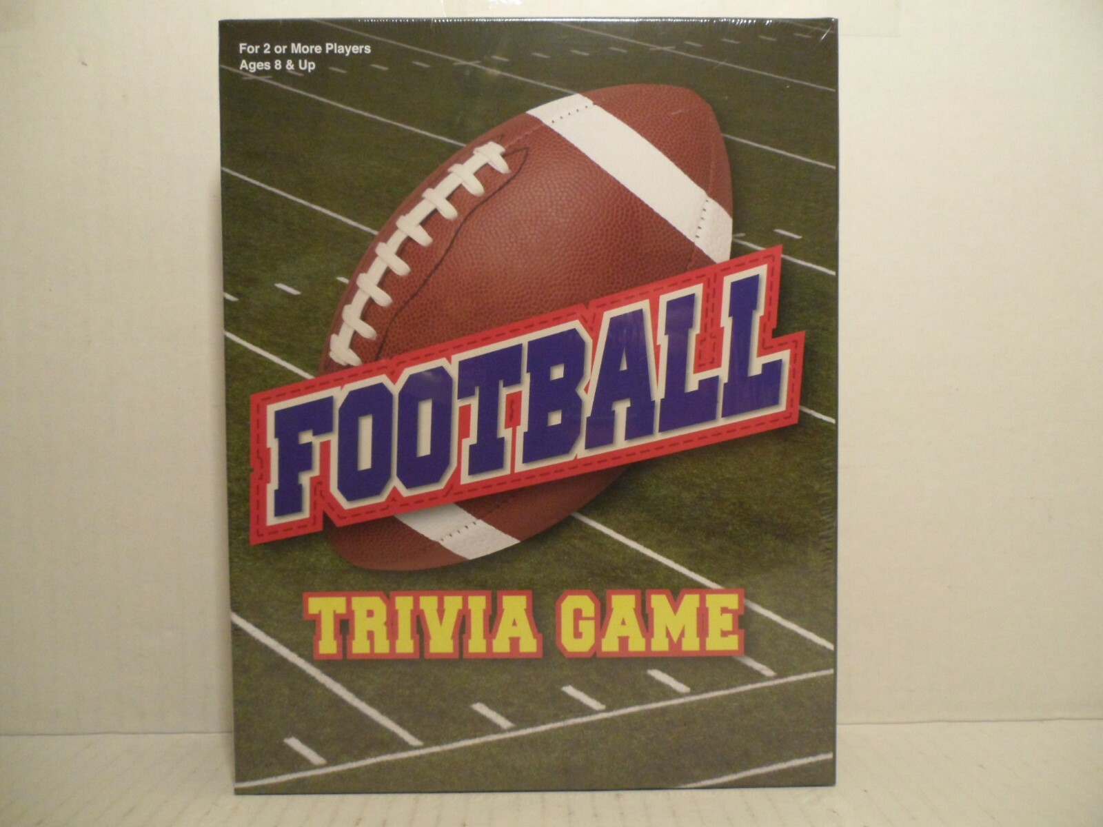 FOOTBALL TRIVIA GAME Ages 8 & Up, For 2 Or More Players NFL Sports Teams NEW!