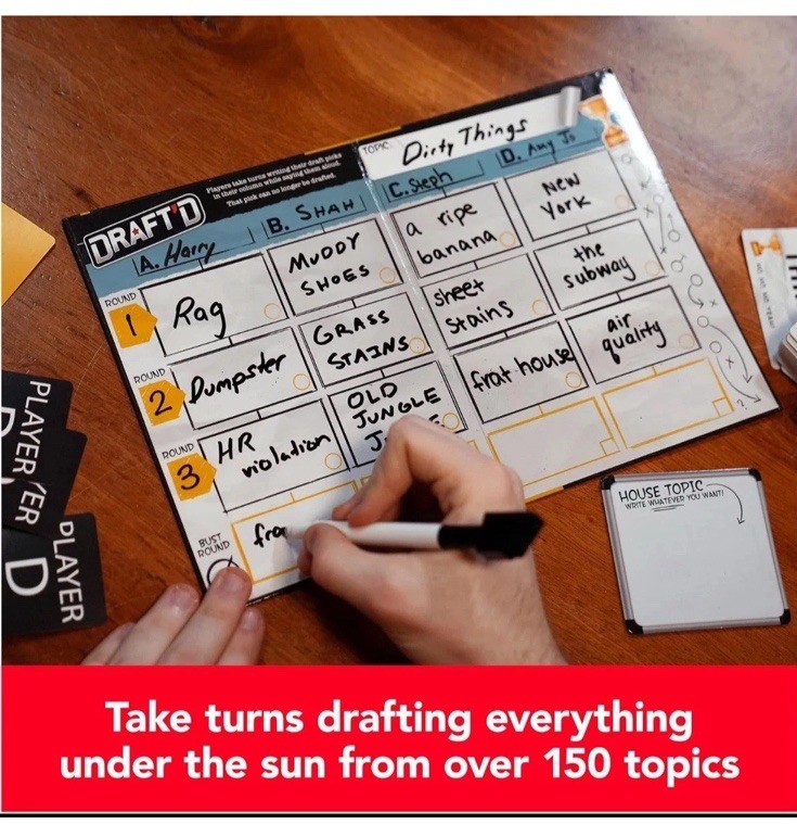 Draft’d Competitive Drafting Party Game Brand New Sealed