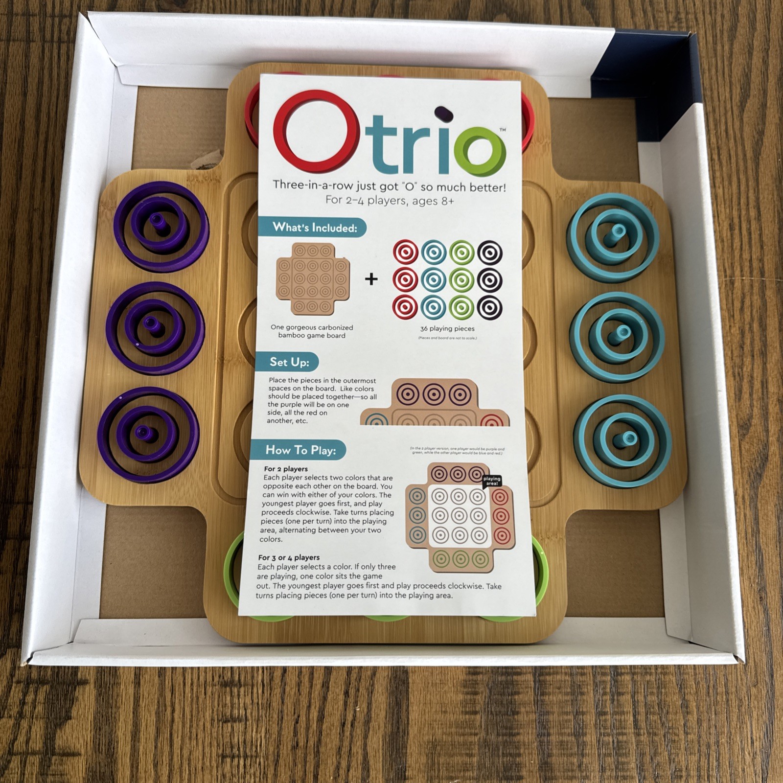 OTRIO DELUXE Board Game 100% COMPLETE EUC Marbles Brain Workshop