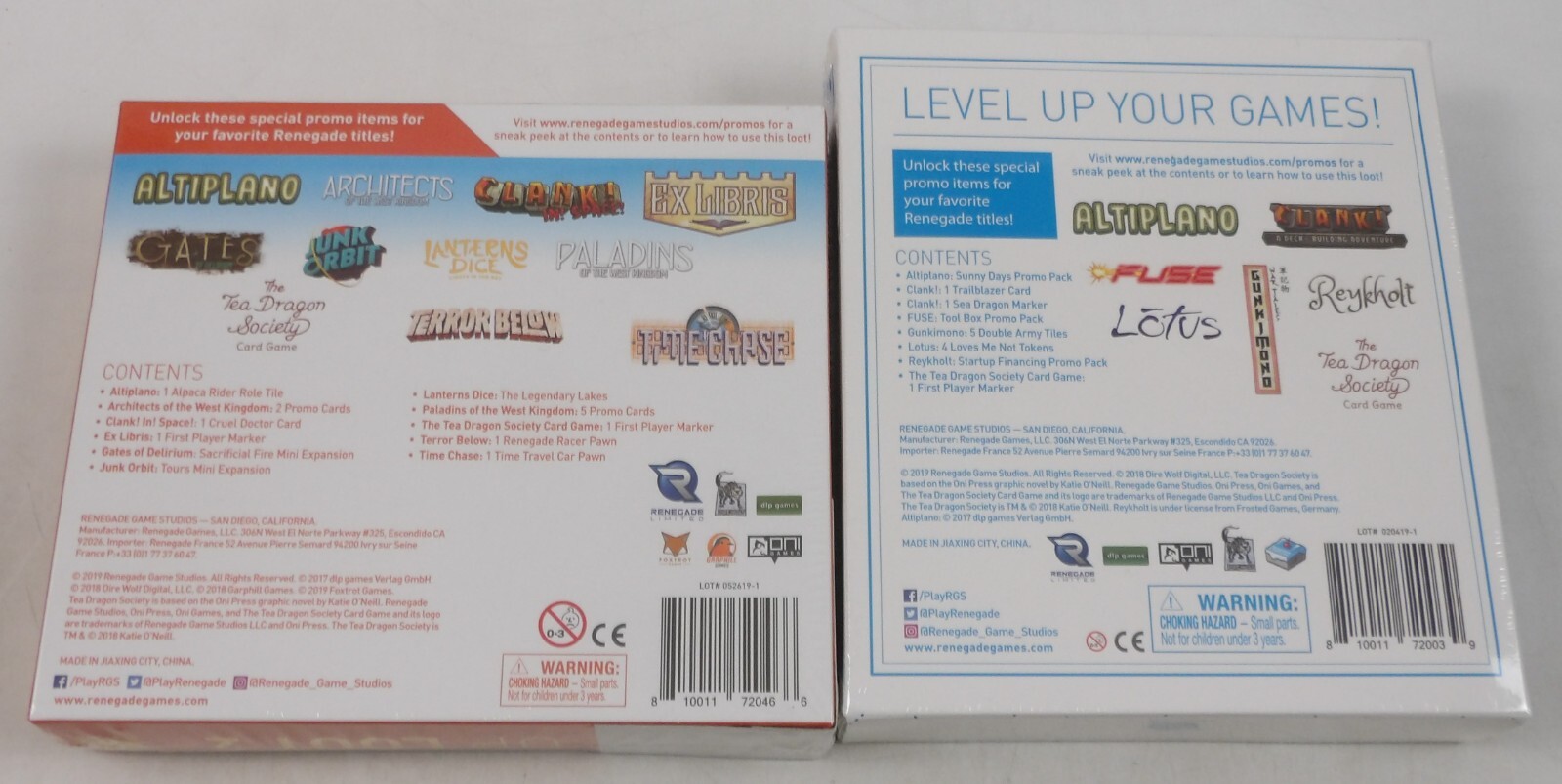 Level Up Loot One & Two Set NEW SEALED Renegade Game Studios Tea Dragon Society