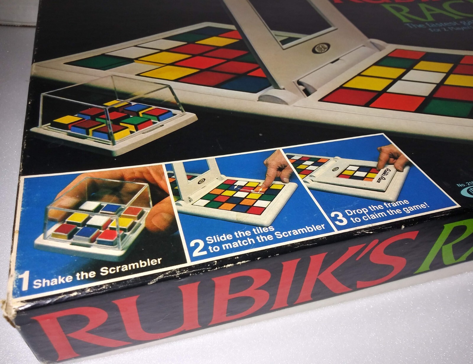 Vintage 1982 Rubiks Race Game By Ideal Complete, Rubiks Cube Face Matching Game