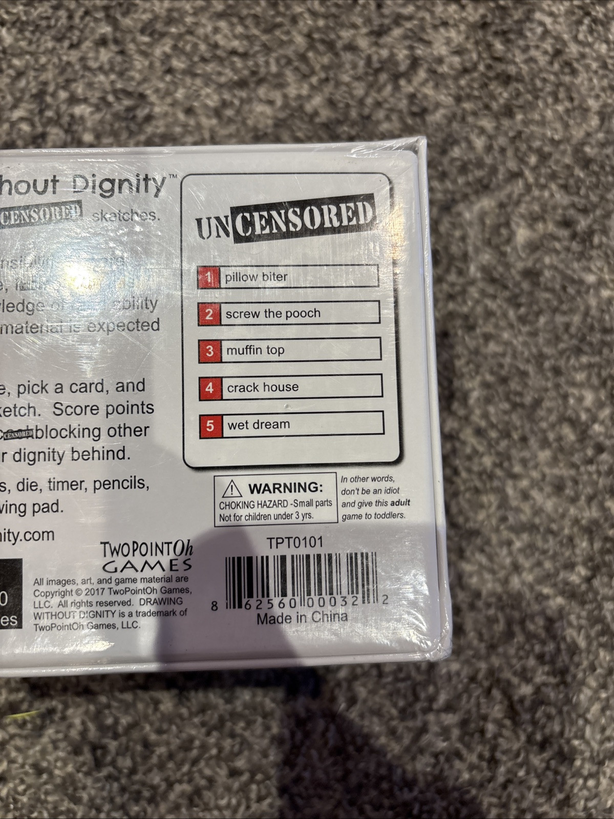 Drawing Without Dignity : A Game of Uncensored Sketches Adult Pictionary NEW