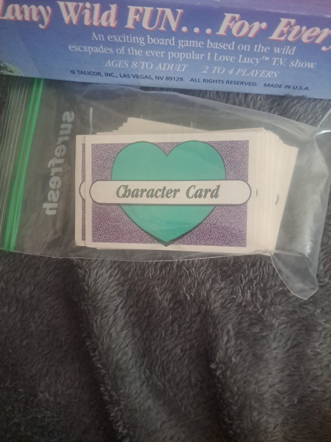 VTG THE I LOVE LUCY GAME REPLACEMENT 64 CHARACTER CARDS IN GOOD PRE-OWNED CONDIT