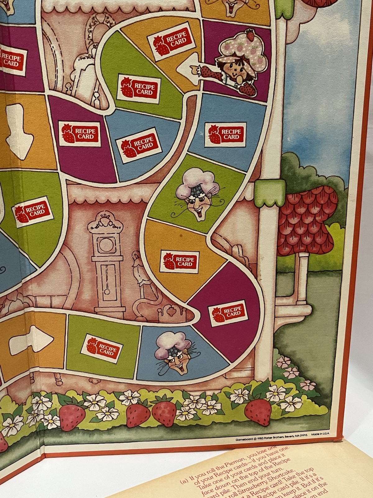 Strawberry Shortcake Housewarming Surprise 1983 Parker Bros – Board game & Rules