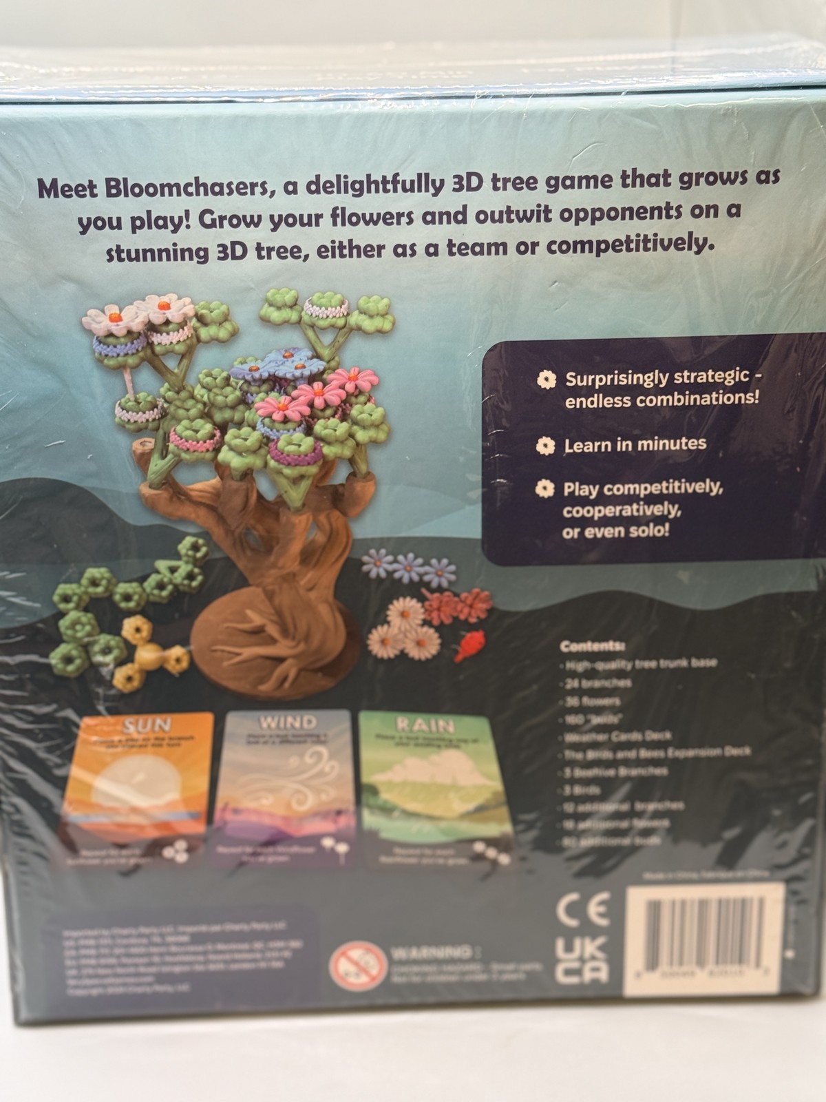 Bloomchasers A Delightfully 3D Game of Flowers and Wits Strategy Board Game NEW