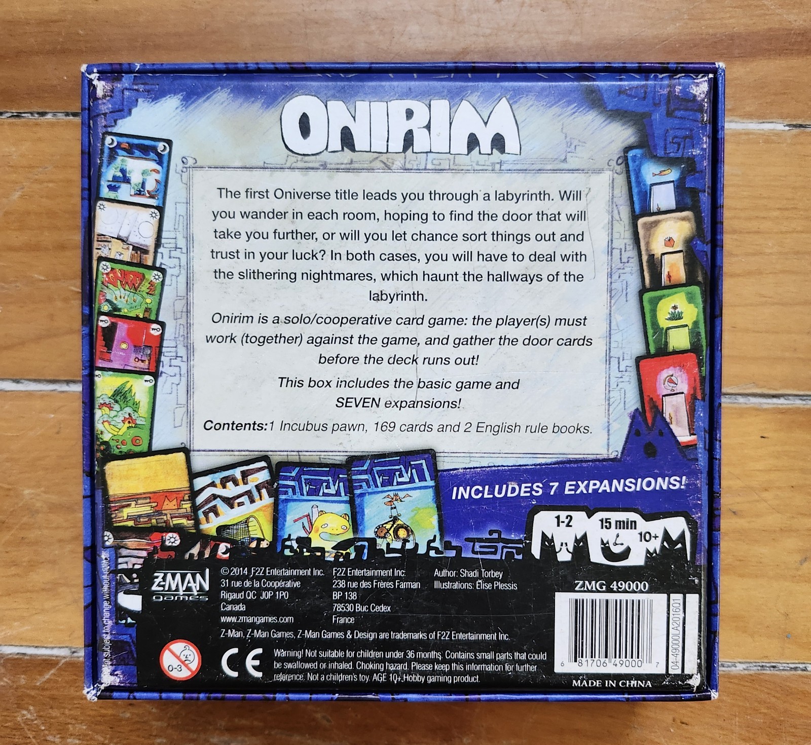 Shadi Torbey ONIRIM Card Game + 7 Expansions | 2019 Z-Man Games Complete in Box
